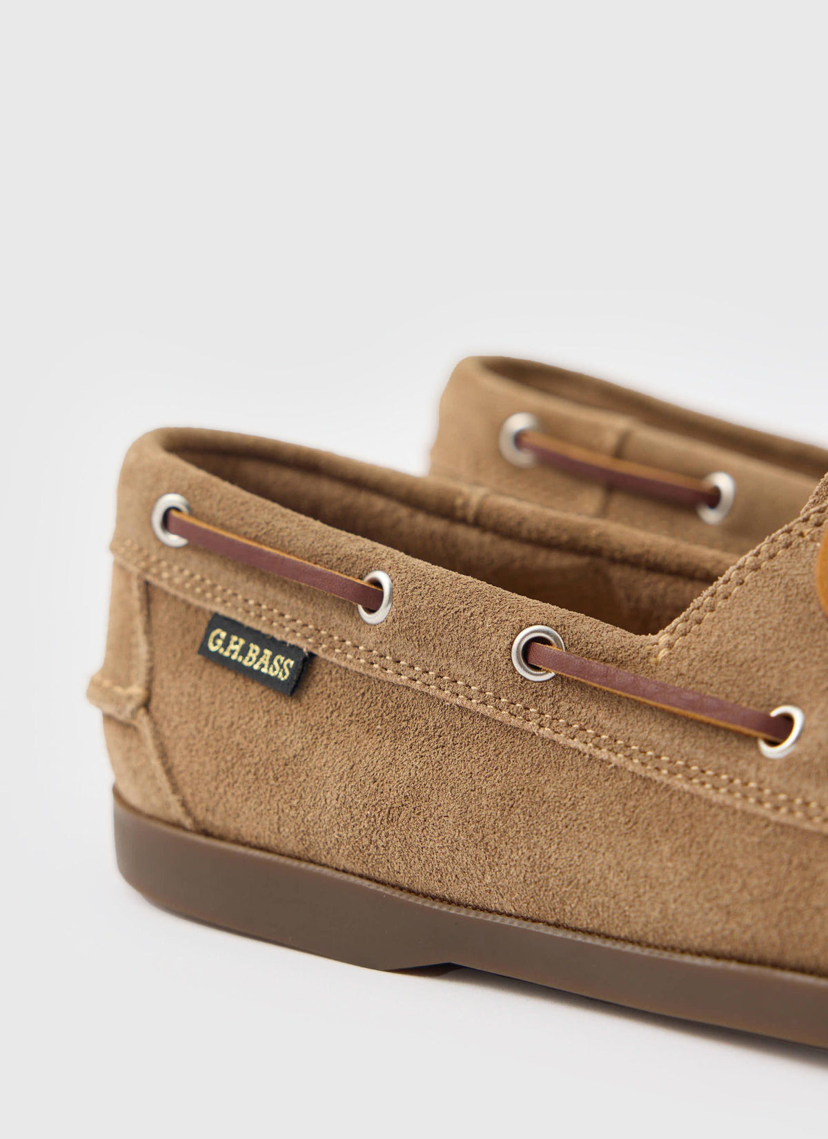 G.H.Bass - Jetty II Boater 2 Eye - Earth Suede | Percival Deals