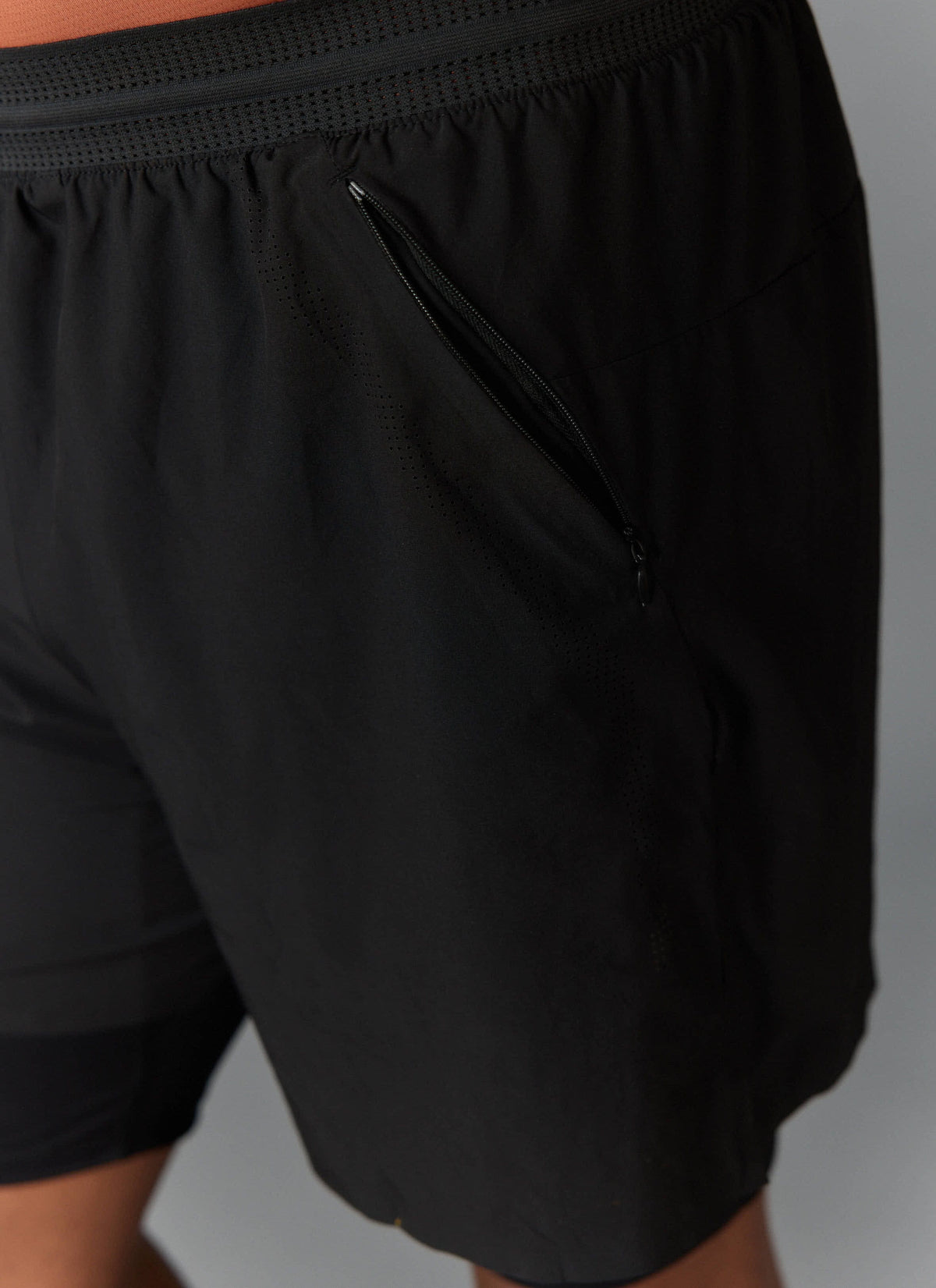 Men's 2 in 1 Running Shorts - Black PCVL | Percival Sale