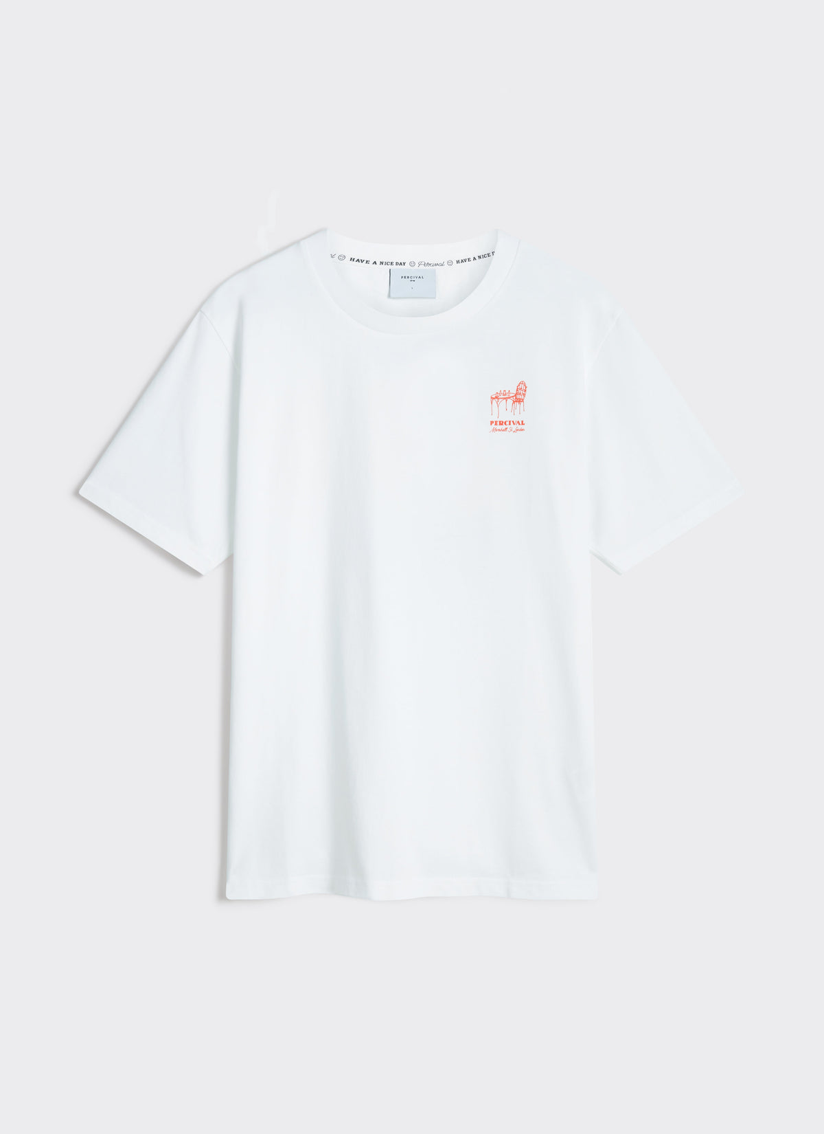 Men's Graphic T Shirt - Fine Wines - Cotton - White | Percival Latest
