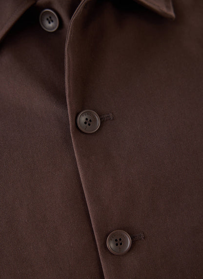 Men's Cropped Waterproof Trench Coat - Carter - Brown - Percival | Percival Discount