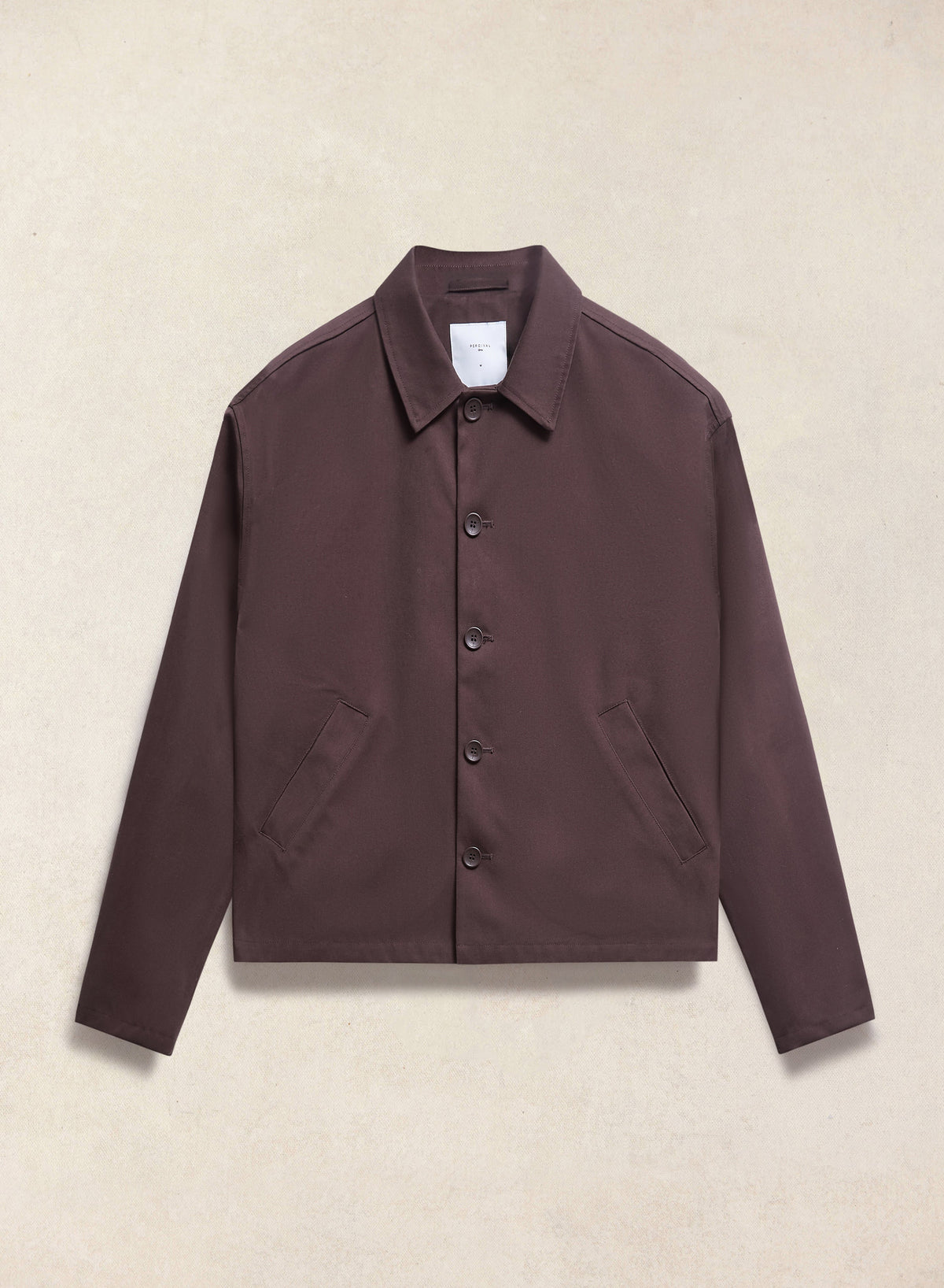 Men's Cropped Waterproof Trench Coat - Carter - Brown - Percival | Percival Discount