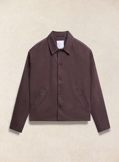 Men's Cropped Waterproof Trench Coat - Carter - Brown - Percival | Percival Discount