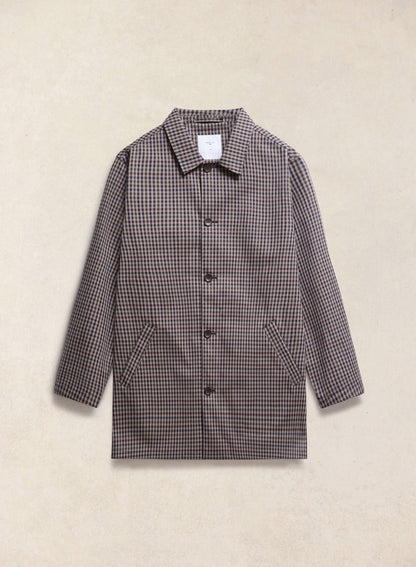 Men's Short Trench Coat - Sherlock - Watcher Check - Percival | Percival Customer Favorite