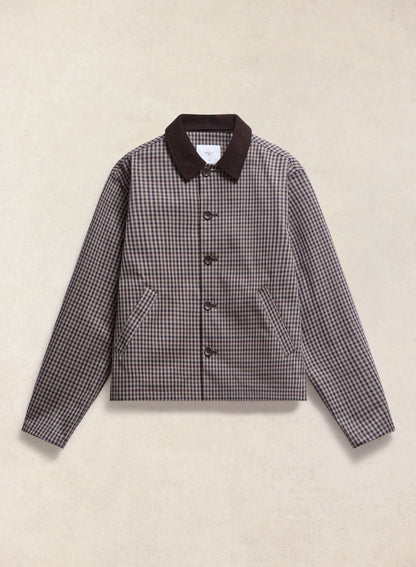 Men's Cropped Trench Coat - Waterproof - Watcher Check - Percival | Percival Trusted