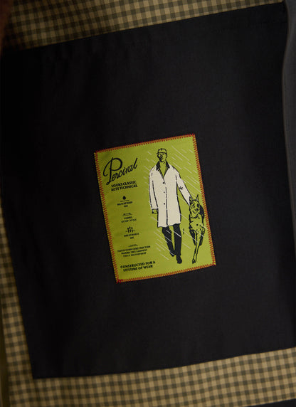 Men's Black Short Trench Coat - Sherlock - Waterproof - Percival | Percival Smart Buy