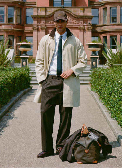 Men's Long Trench Coat - Wilson - Waterproof - Tan - Percival | Percival Best Price
