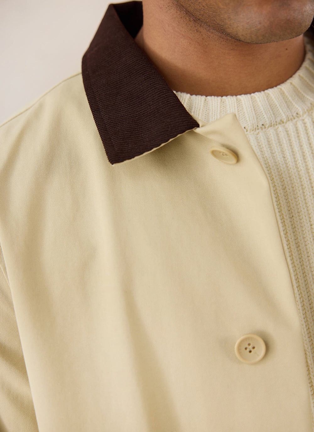 Men's Long Trench Coat - Wilson - Waterproof - Tan - Percival | Percival Best Price