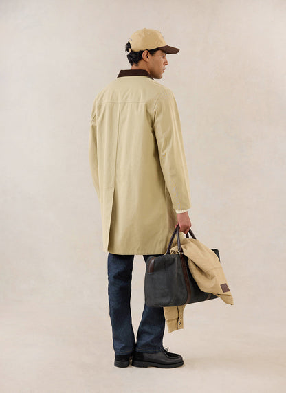 Men's Long Trench Coat - Wilson - Waterproof - Tan - Percival | Percival Best Price