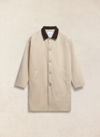 Men's Long Trench Coat - Wilson - Waterproof - Tan - Percival | Percival Best Price