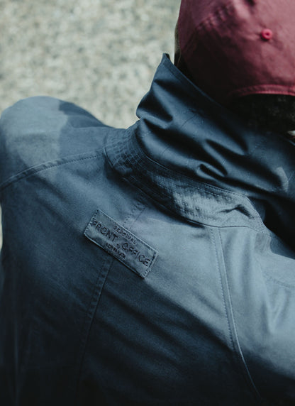 Men's Mac Trench Coat - Limited Edition Percival x Front Office - Navy | Percival Signature