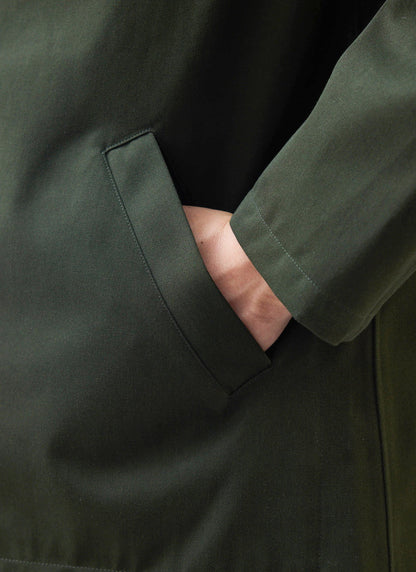 Men's Sherlock Short Trench Coat - Waterproof - Forest Green | Percival Hot Sale