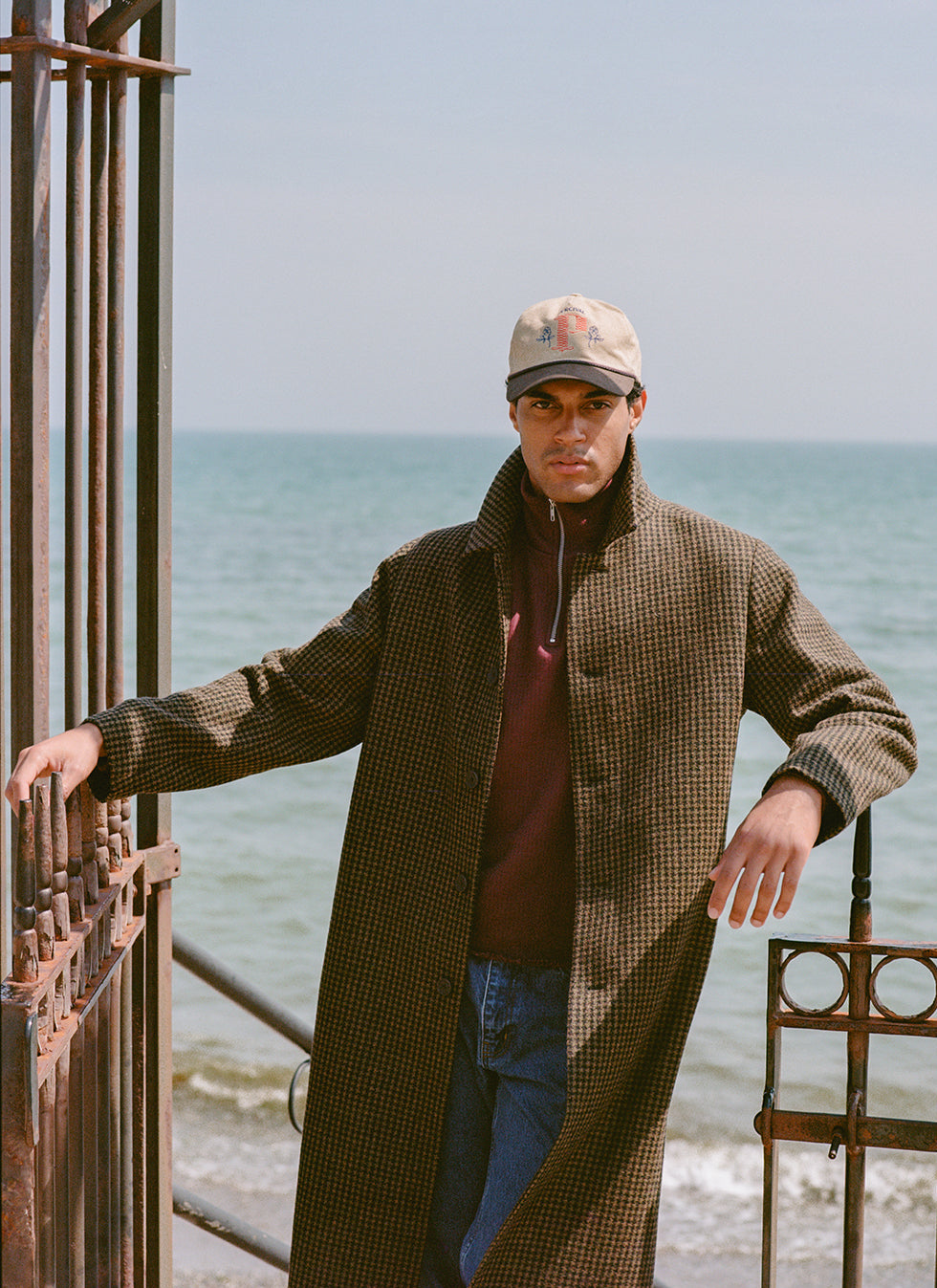 Men's Wool Minnesota Overcoat - Watcher Check - Percival | Percival Exclusive