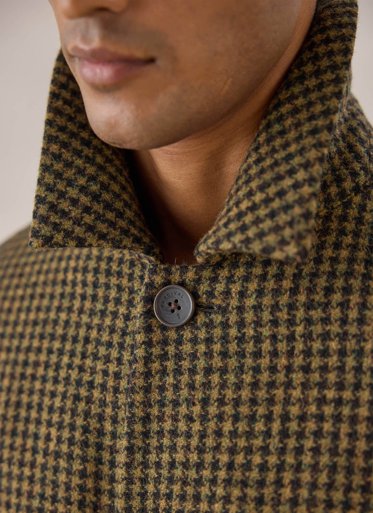 Men's Wool Minnesota Overcoat - Watcher Check - Percival | Percival Exclusive