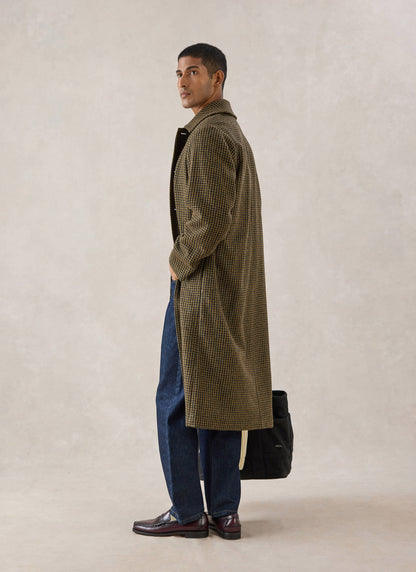 Men's Wool Minnesota Overcoat - Watcher Check - Percival | Percival Exclusive