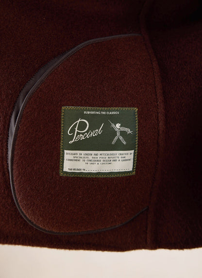 Minnesota Double-Faced Wool Overshirt - Brown Fleck - Percival | Percival Exclusive