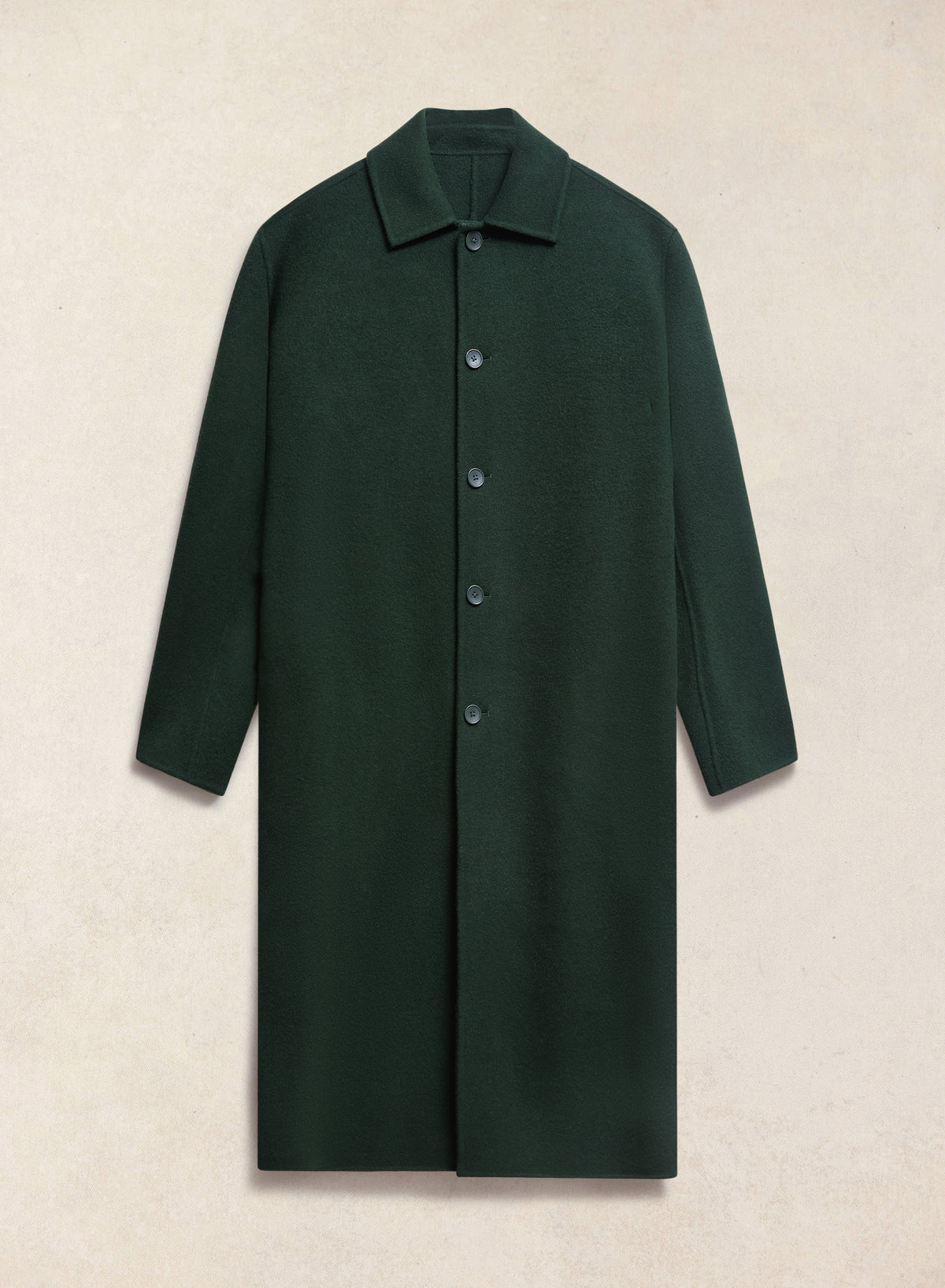 Men's Wool Minnesota Overcoat - Forest Green - Percival | Percival Latest