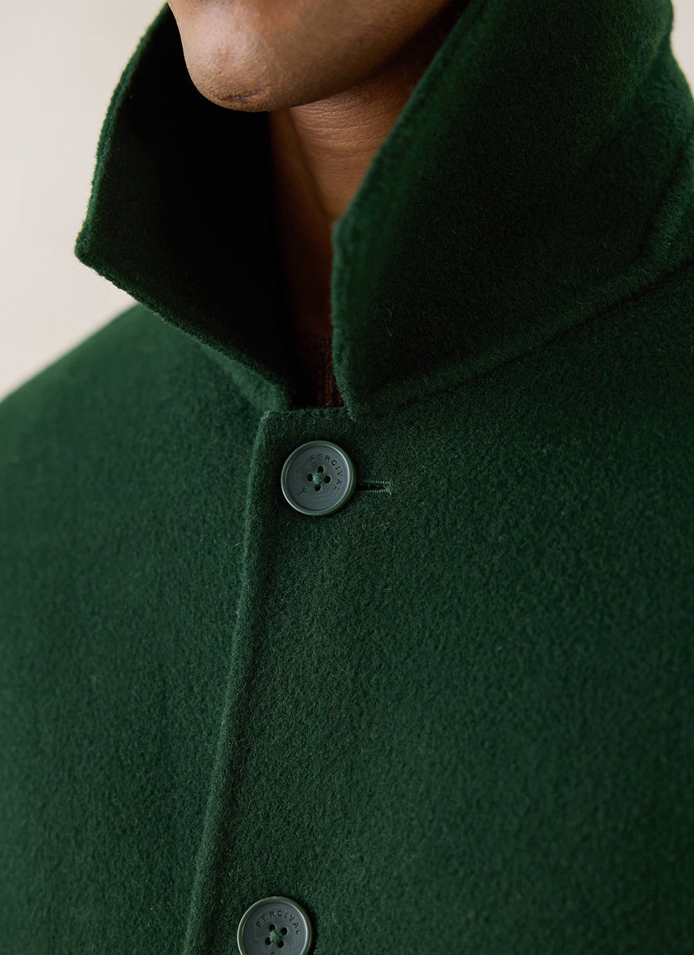 Men's Wool Minnesota Overcoat - Forest Green - Percival | Percival Latest