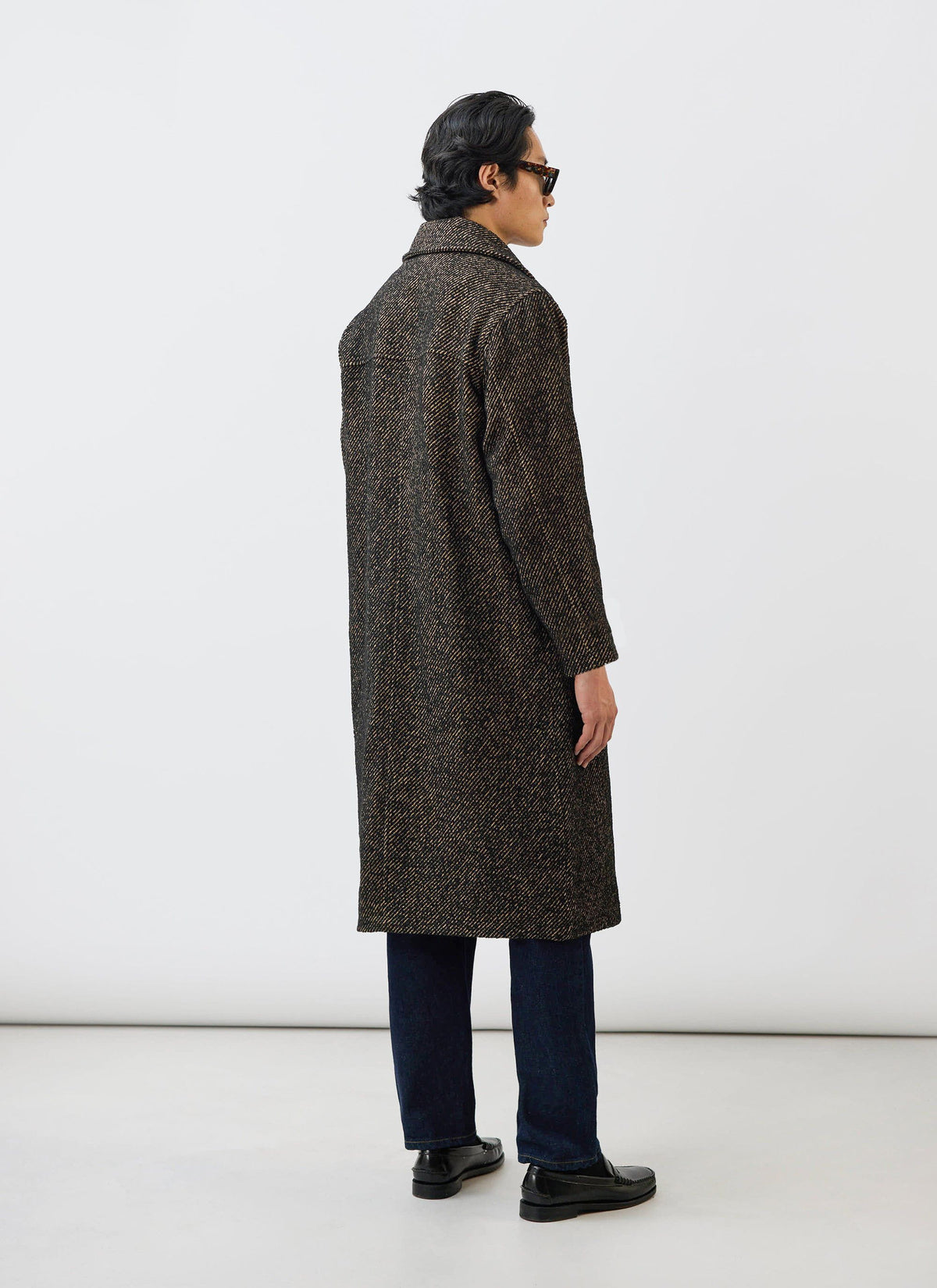 Minnesota Overcoat - Long Twill Trench Coat - Oak | Percival Featured