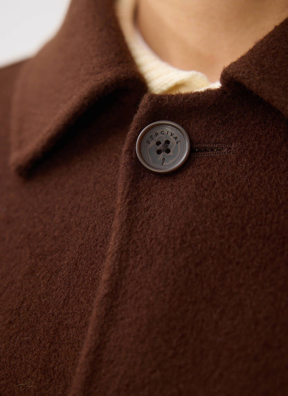 Minnesota Overcoat - Wool - Espresso Brown | Percival Hot Sale