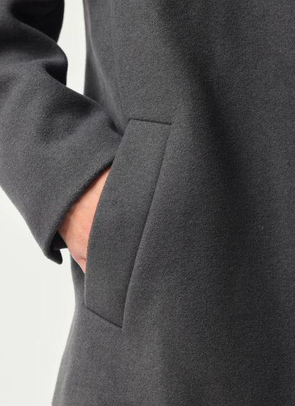 Peacoat - Melton Wool - Charcoal Grey | Percival Deals