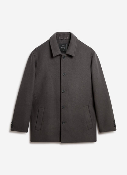 Peacoat - Melton Wool - Charcoal Grey | Percival Deals