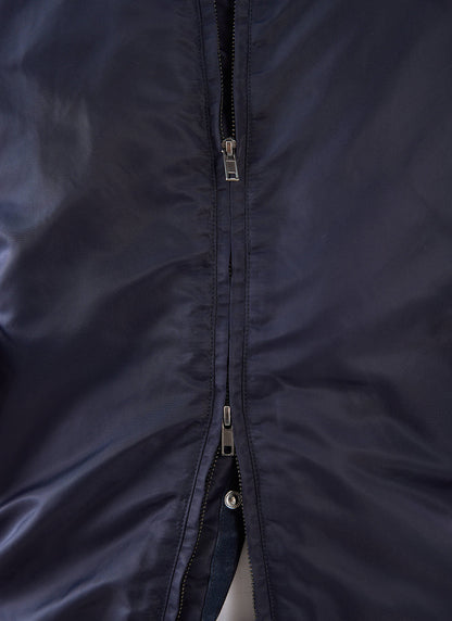 Men's Bomber Jacket - Nylon - Midnight Blue - Percival | Percival Signature