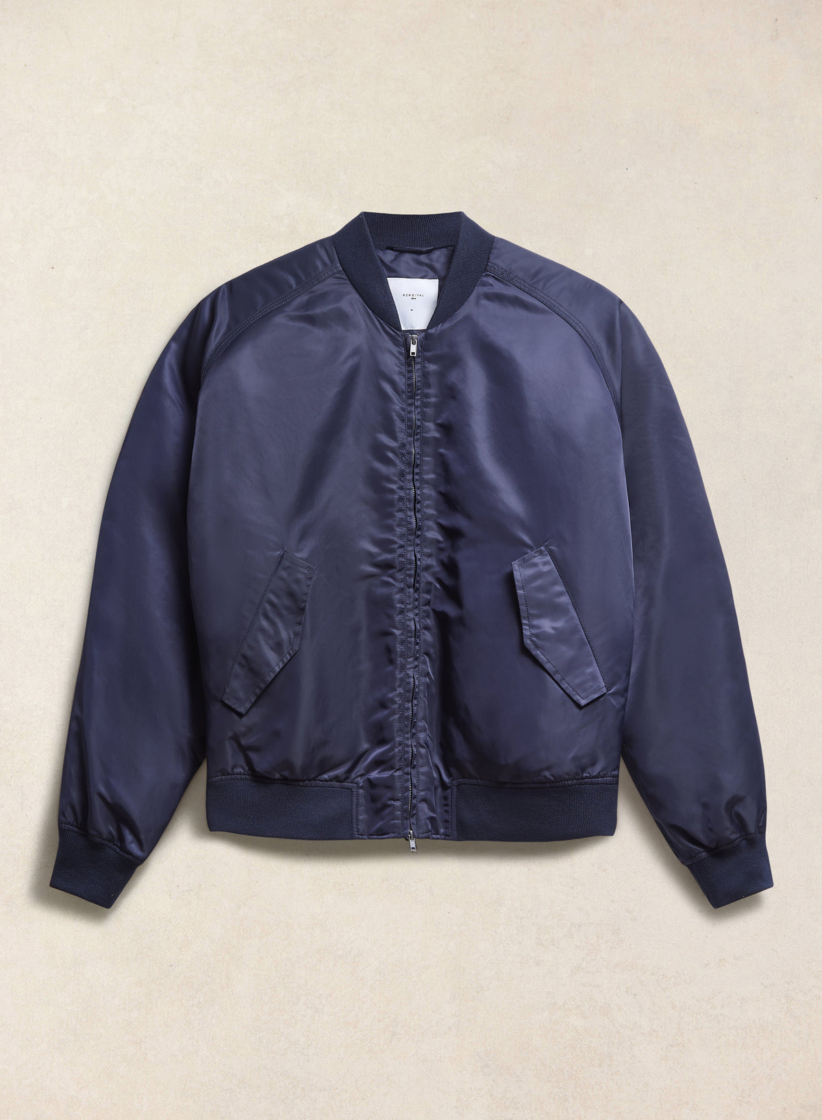 Men's Bomber Jacket - Nylon - Midnight Blue - Percival | Percival Signature