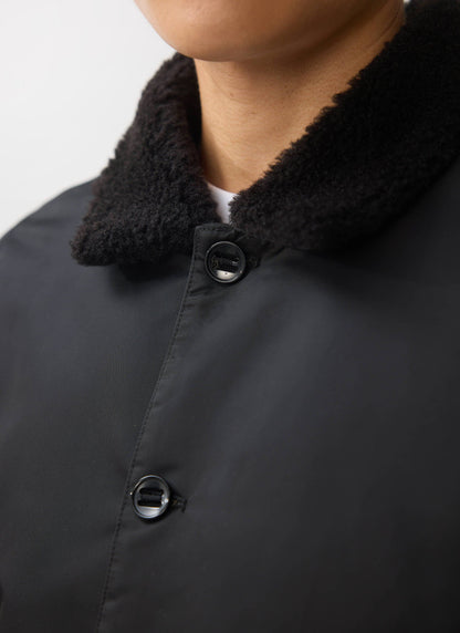 Doppio Bomber Jacket - Nylon - Black | Percival Popular