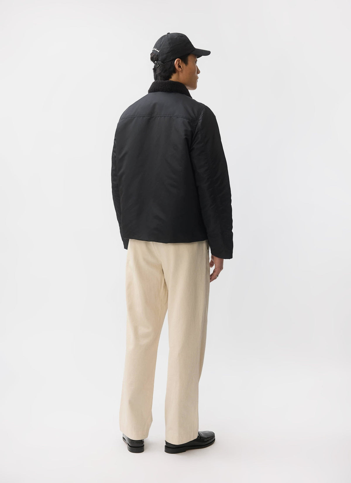 Doppio Bomber Jacket - Nylon - Black | Percival Popular