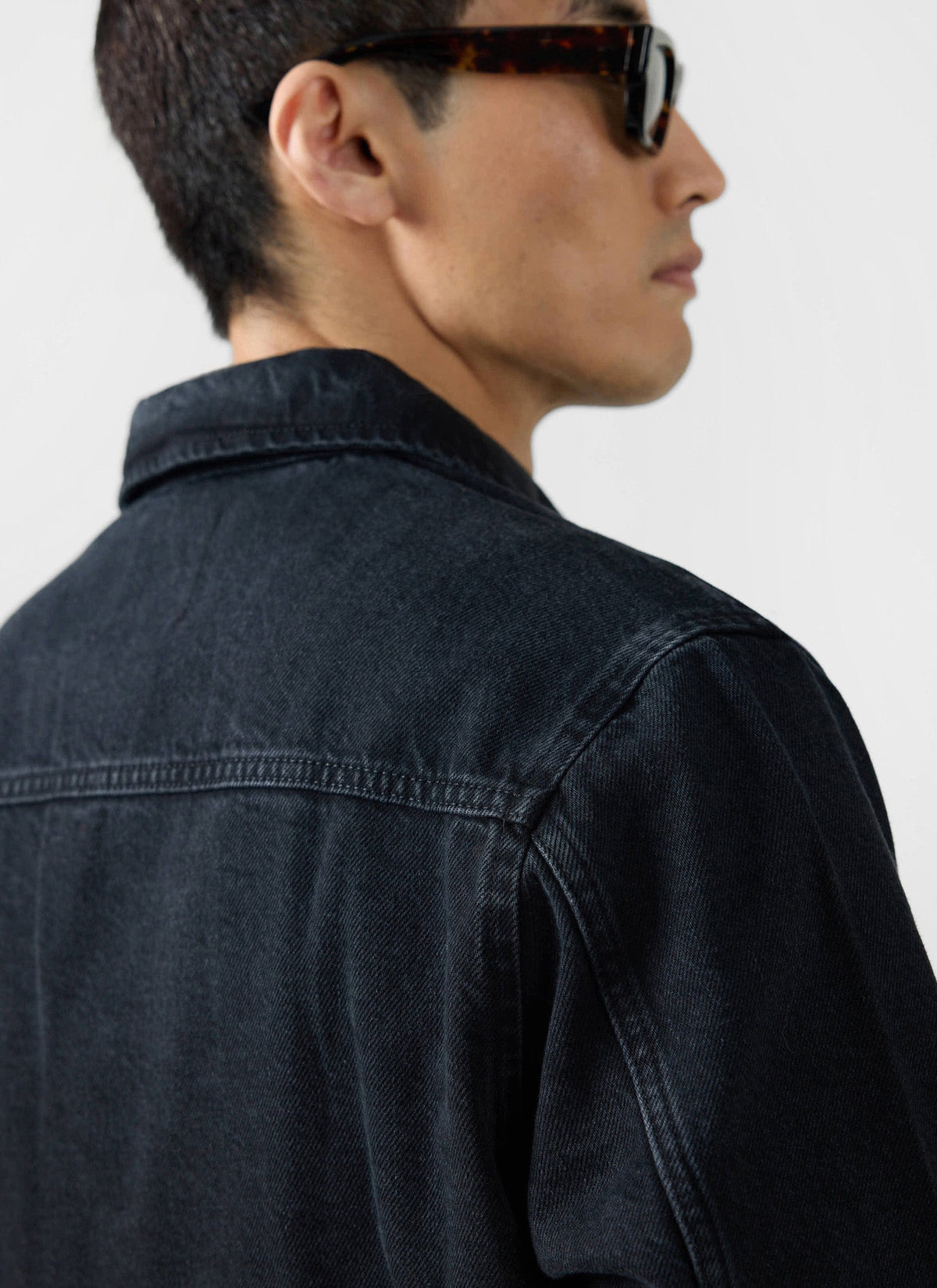 Men's Chore Jacket - Denim - Dark Indigo Blue | Percival Latest