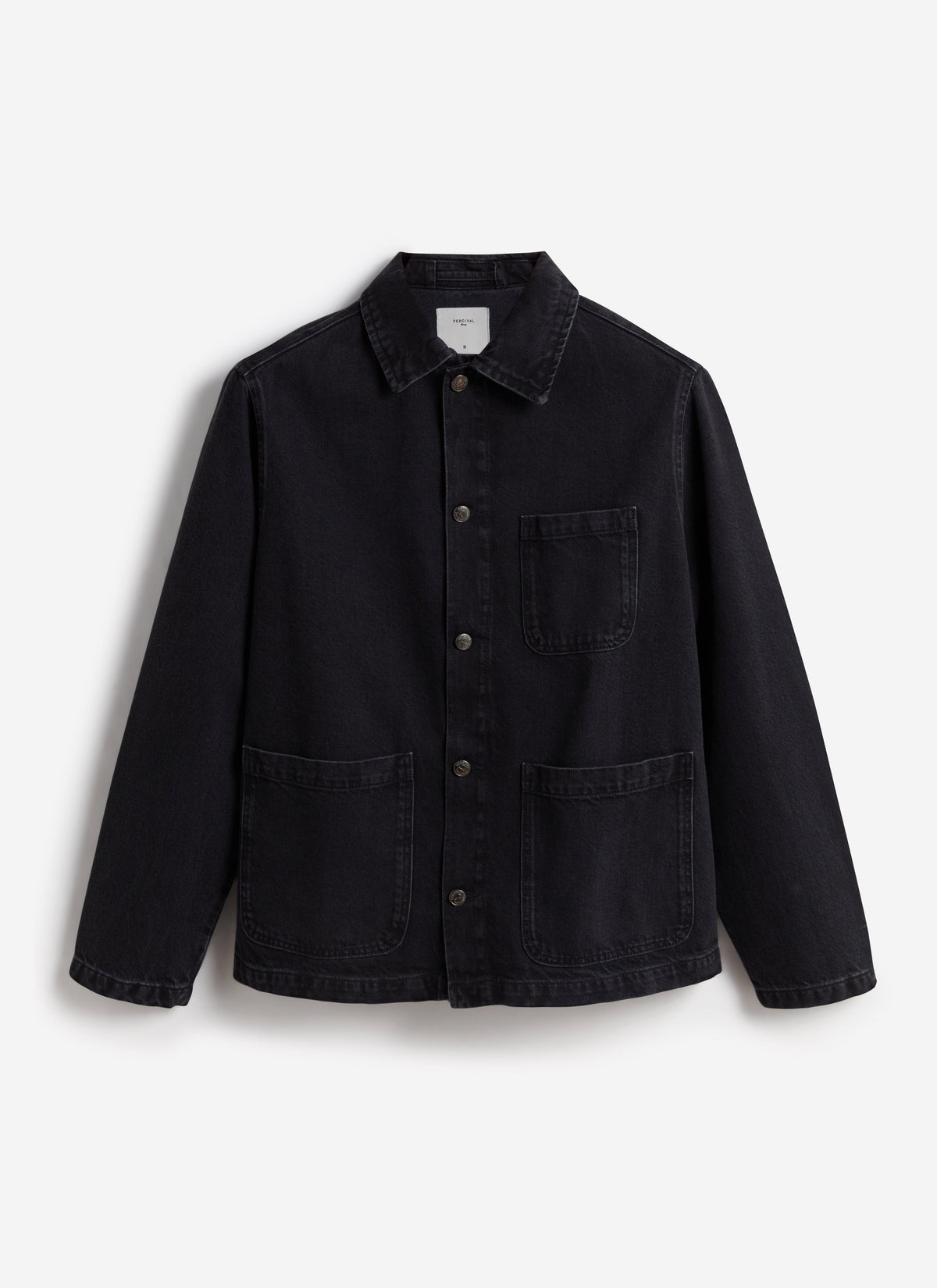 Men's Chore Jacket - Denim - Dark Indigo Blue | Percival Latest