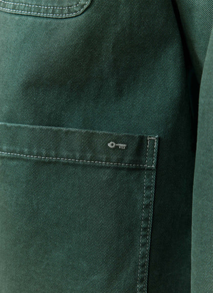 Men's Chore Jacket - Denim - Green | Percival Premium