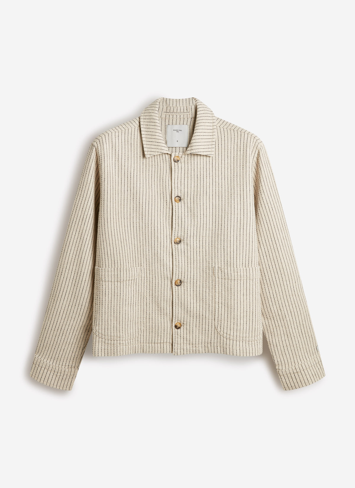 Men's Sorrento Overshirt Jacket - Linen - Cream | Percival Hot Sale