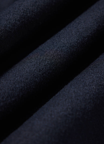 Men's Wool Overshirt - Shacket - Wool - Navy Blue | Percival Sale