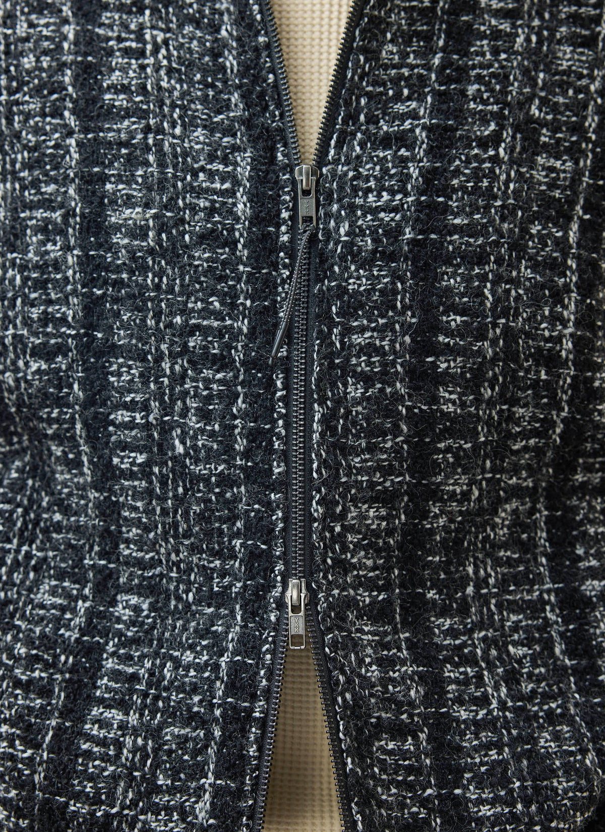 Men's Cropped Zip Jacket​: Ingegno - Wool - Black | Percival Discount