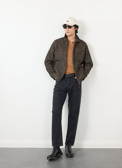 Men's Zip Overshirt - Twill Jacket - Oak Brown | Percival Best Price