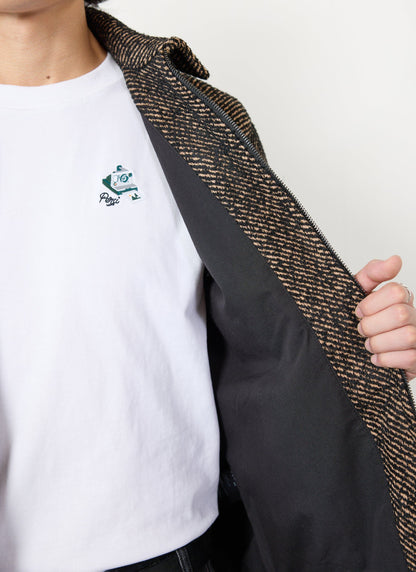 Men's Zip Overshirt - Twill Jacket - Oak Brown | Percival Best Price