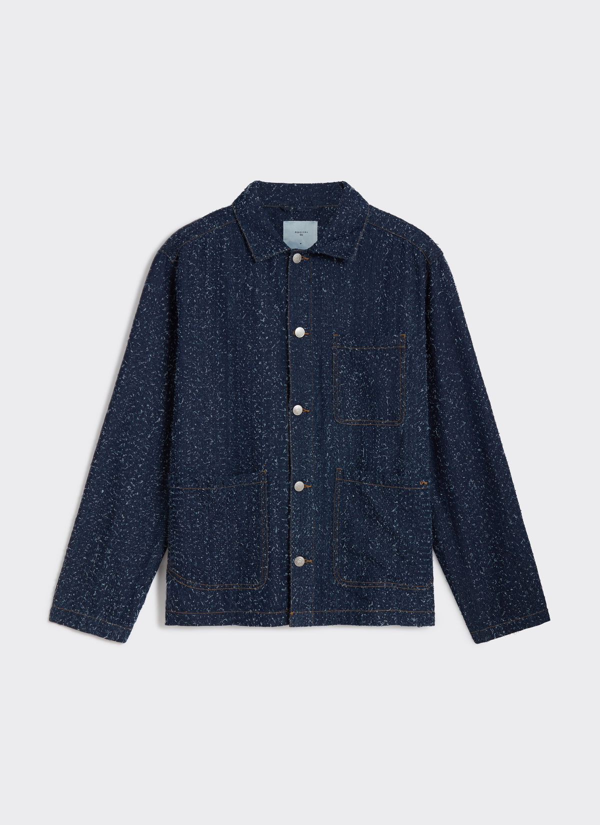 Men's Chore Jacket - Parsons - Cotton - Blue | Percival Classic