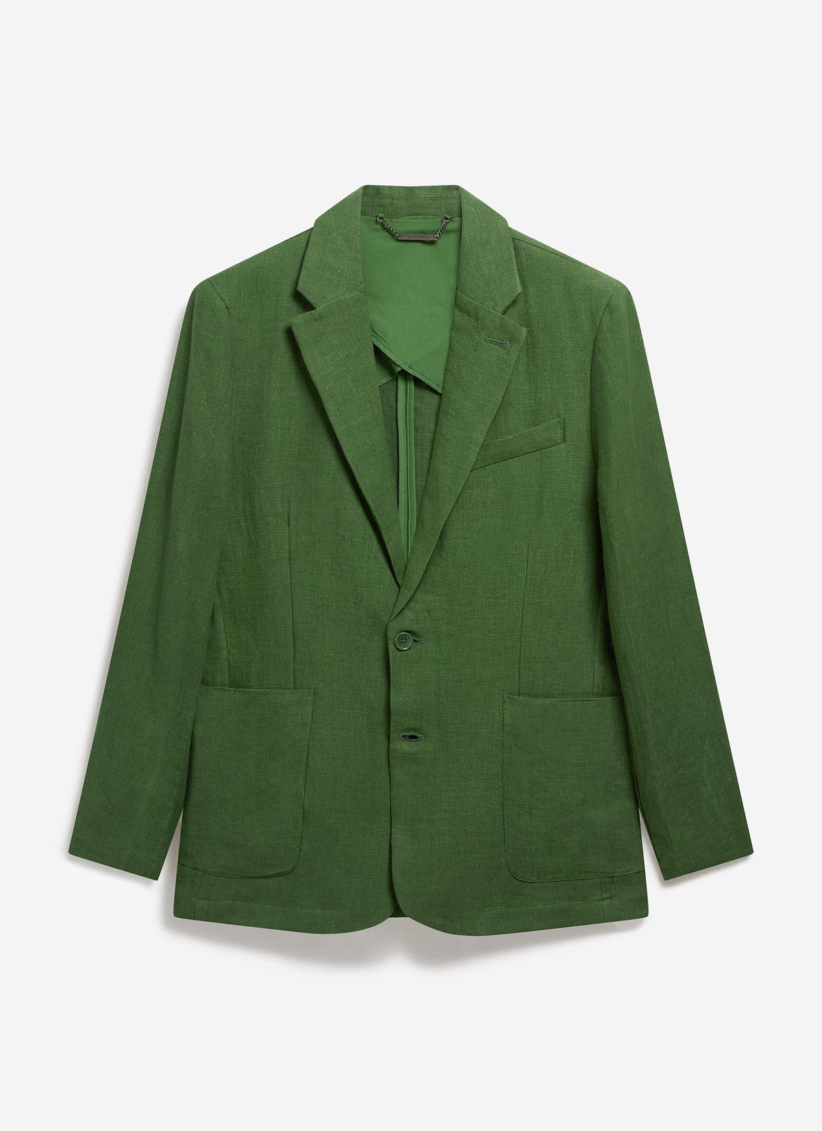 Men's Linen Blazer - Suit Jacket - Forest Green | Percival Trending