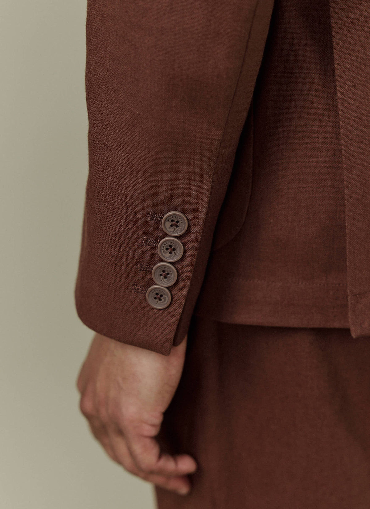 Men's Linen Blazer - Suit Jacket - Brown | Percival Smart Buy