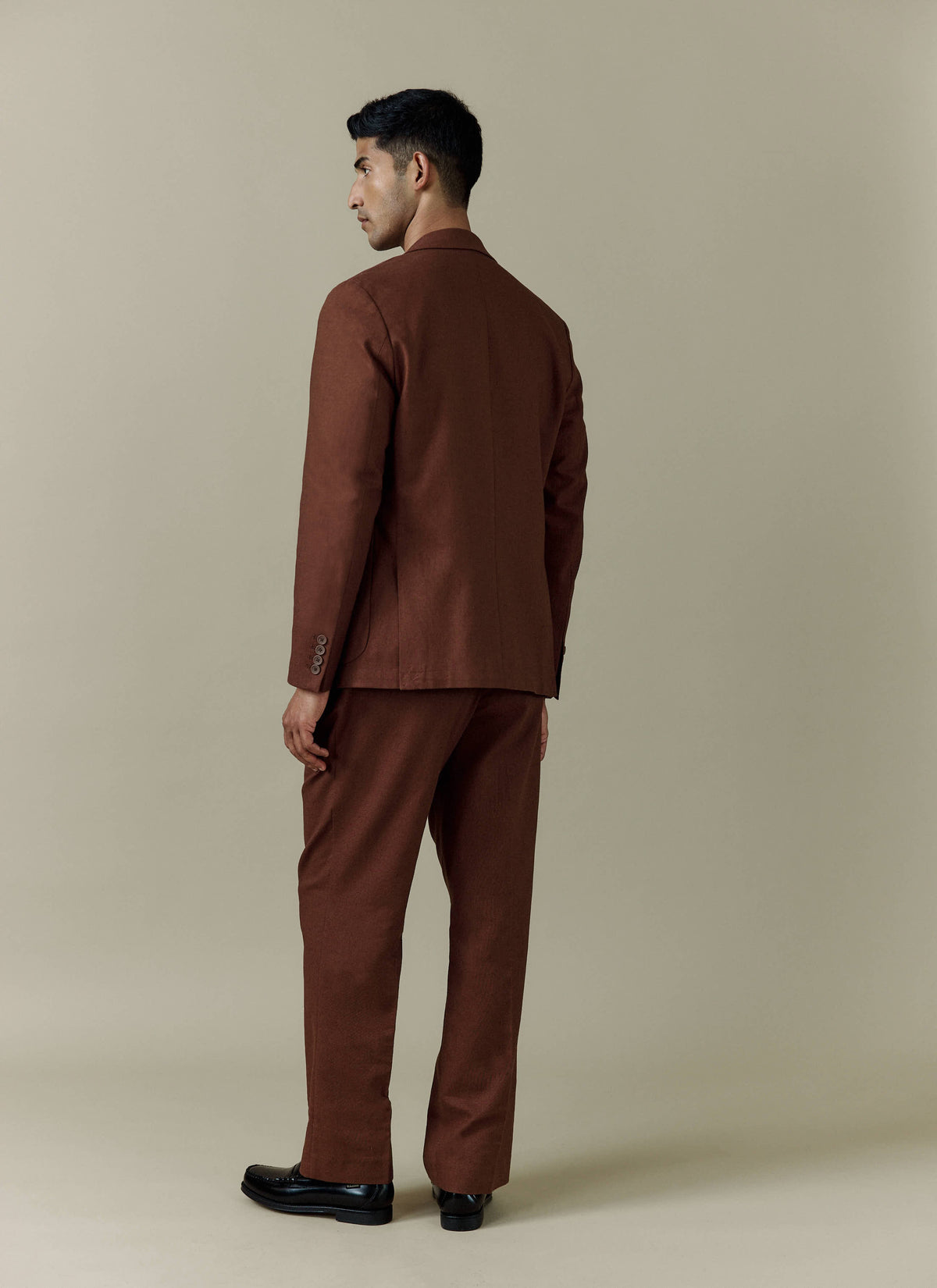 Men's Linen Blazer - Suit Jacket - Brown | Percival Smart Buy