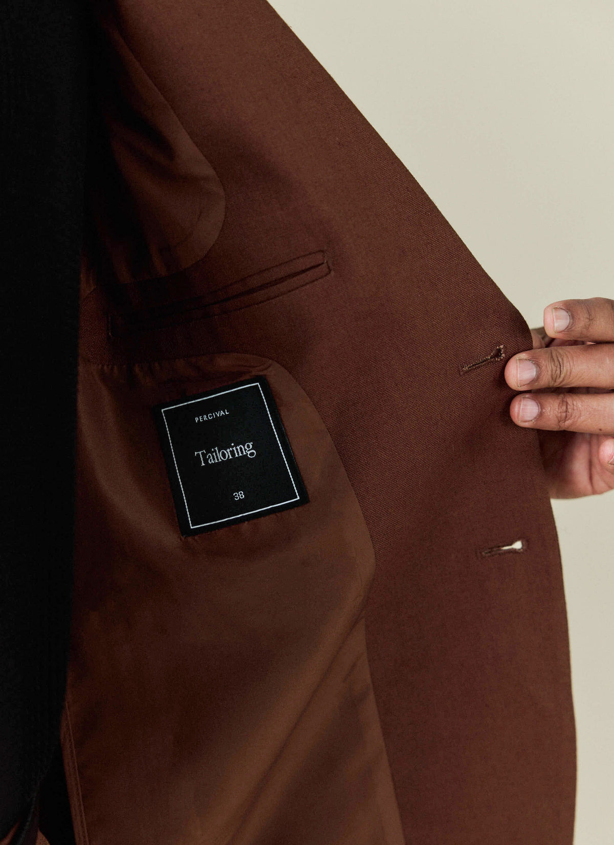 Men's Linen Blazer - Suit Jacket - Brown | Percival Smart Buy