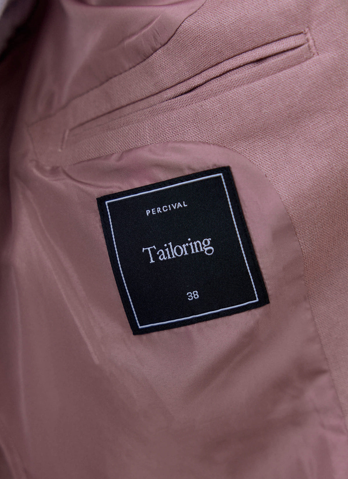 Men's Dusty Pink Tailored Blazer - Linen | Percival Trending