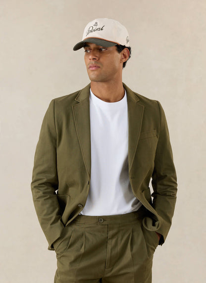 Men's Tailored Moleskin Blazer - Suit Jacket - Forest Green - Percival | Percival Latest