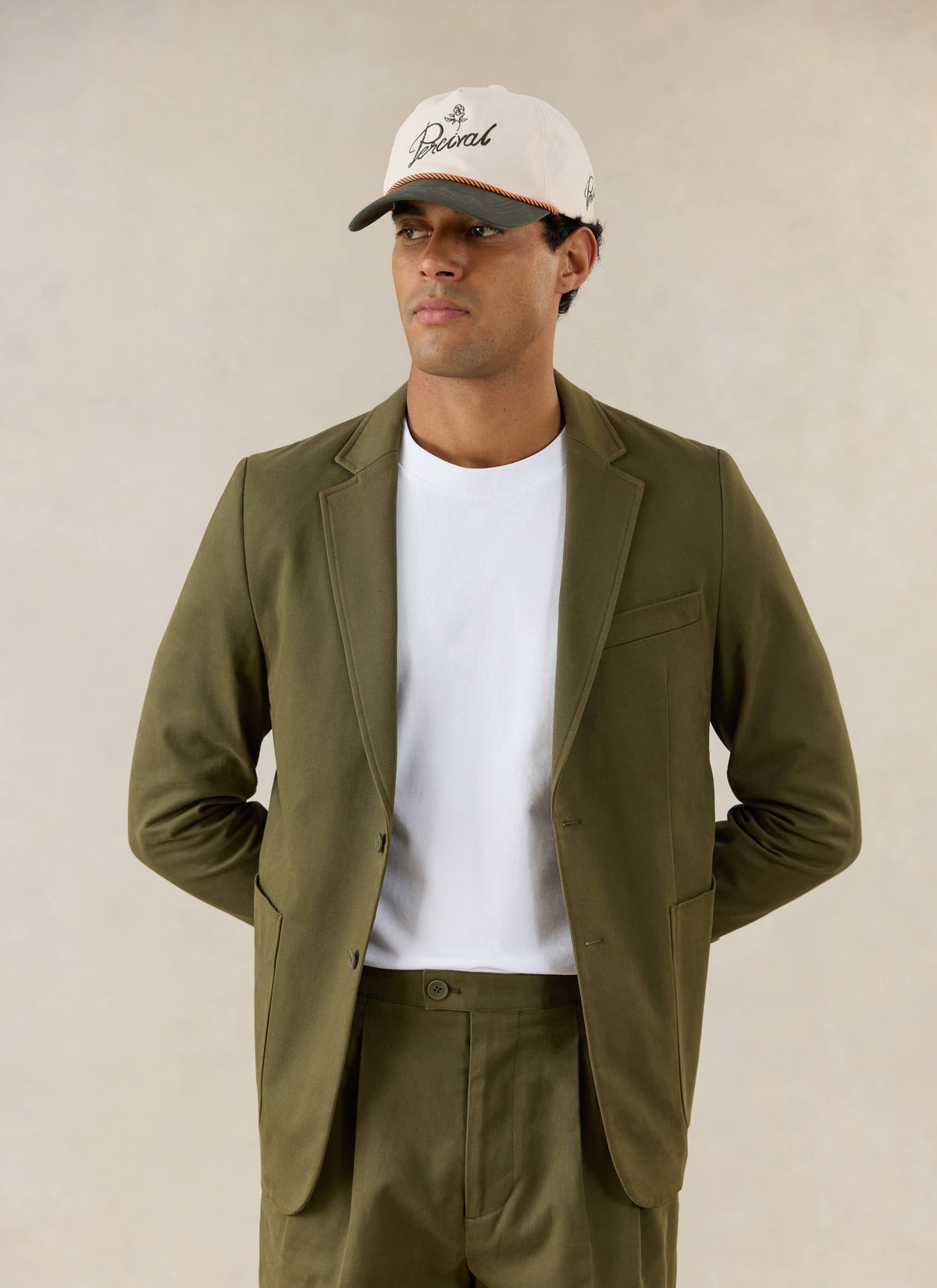 Men's Tailored Moleskin Blazer - Suit Jacket - Forest Green - Percival | Percival Latest