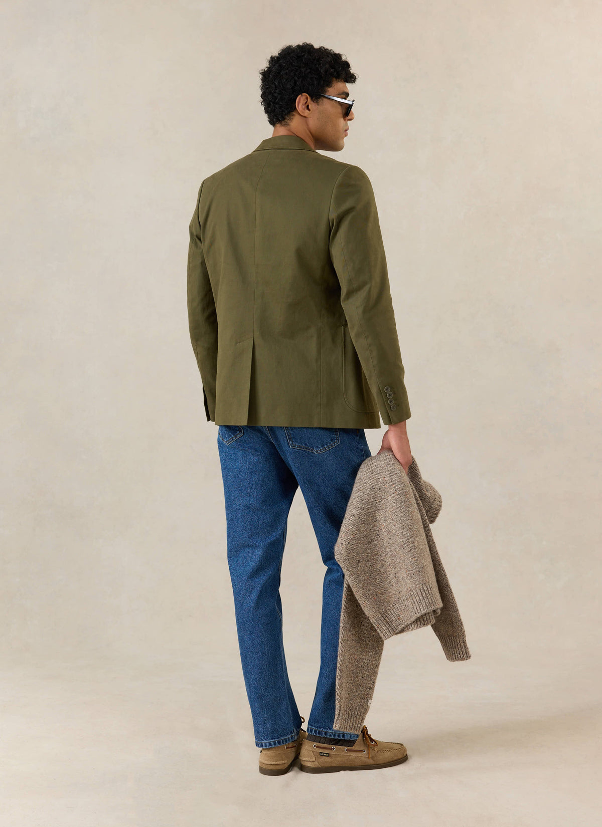 Men's Tailored Moleskin Blazer - Suit Jacket - Forest Green - Percival | Percival Latest