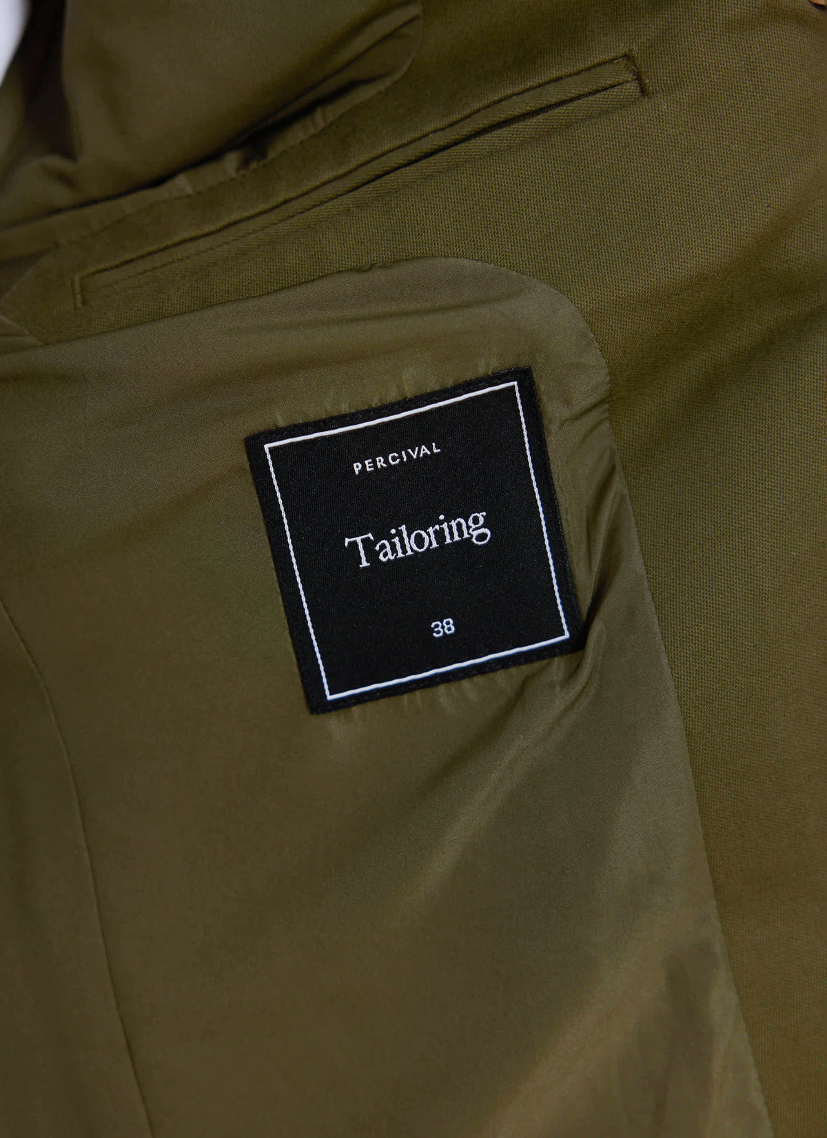 Men's Tailored Moleskin Blazer - Suit Jacket - Forest Green - Percival | Percival Latest