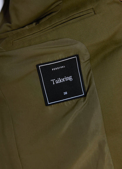 Men's Tailored Moleskin Blazer - Suit Jacket - Forest Green - Percival | Percival Latest
