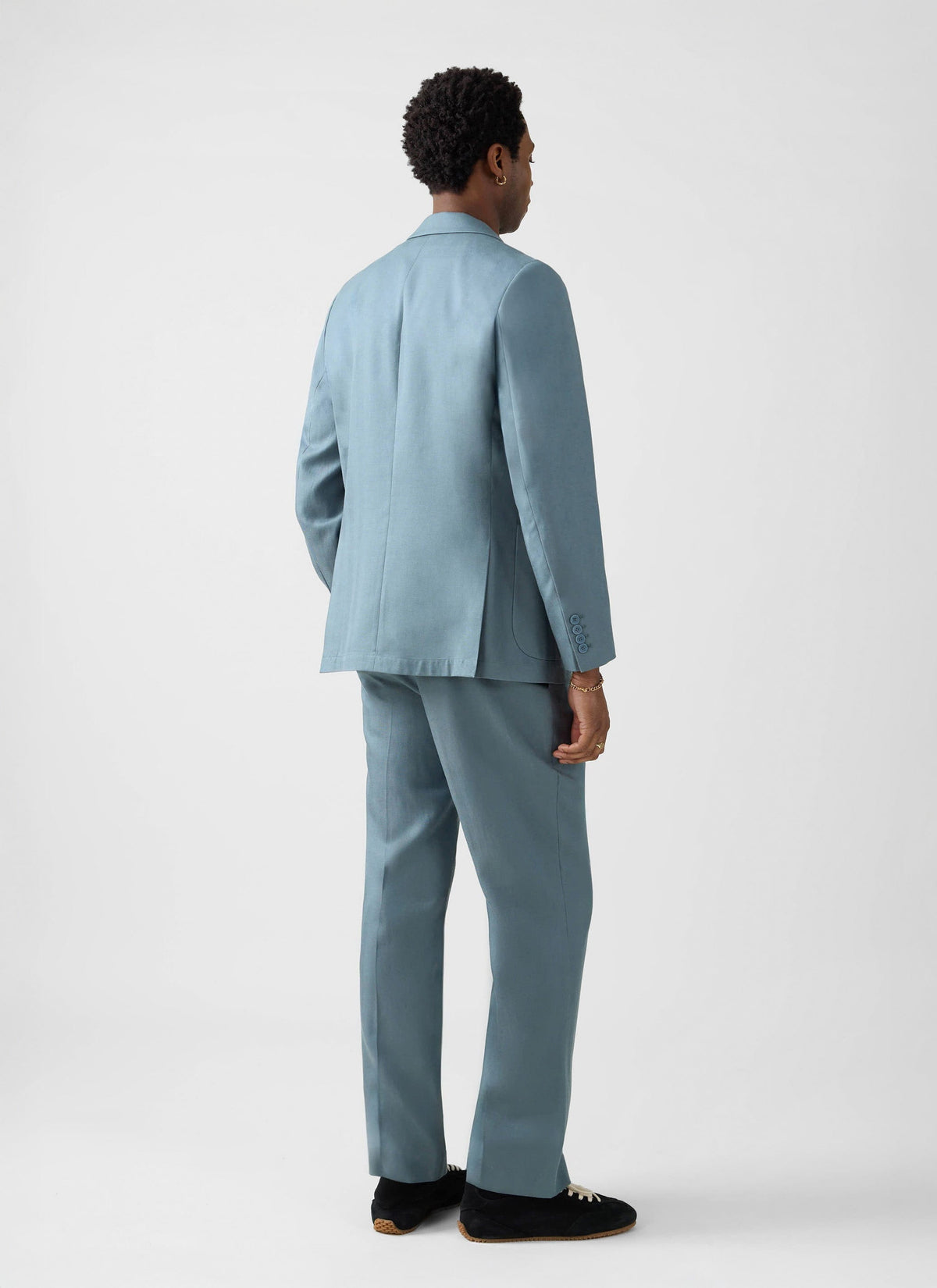 Lyocell Regular Blazer - Slate Blue | Percival Discount