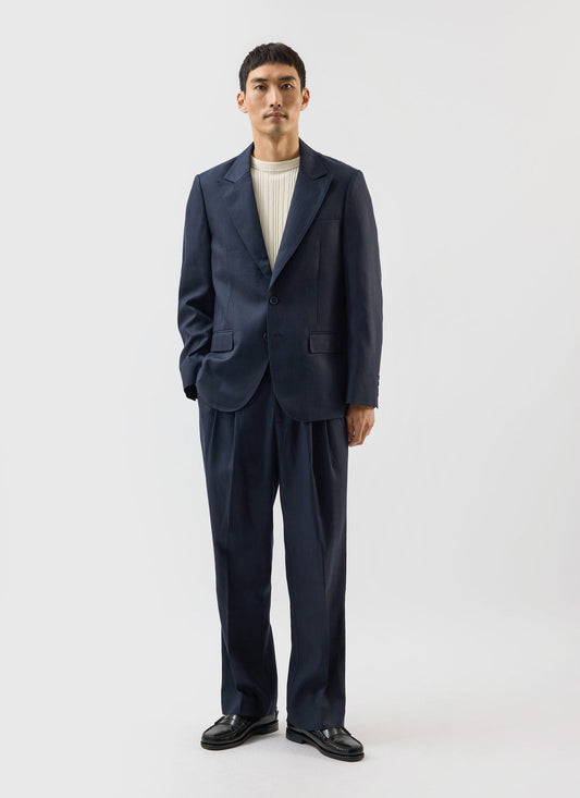 Men's Tailored Blazer - Suit Jacket - Percival x Warren - Navy Blue | Percival Smart Buy
